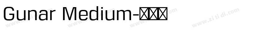 Gunar Medium字体转换